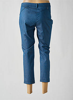 Pantalon 7/8 stretch taille normale bleu ANNE KELLY femme