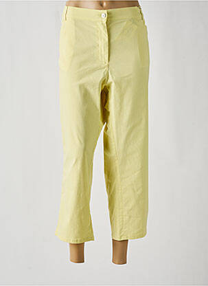 Pantacourt coupe droite taille normale jaune DIANE LAURY femme