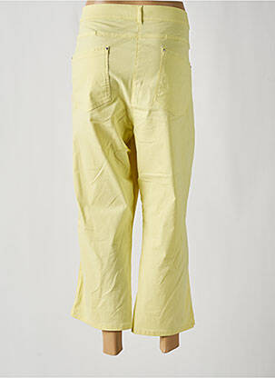 Pantacourt stretch taille normale jaune DIANE LAURY femme