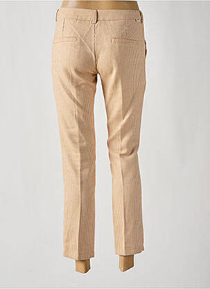 Pantalon 7/8 stretch taille basse beige REIKO femme