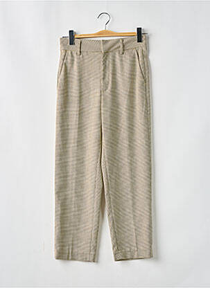Pantalon 7/8 stretch taille normale jaune REIKO femme