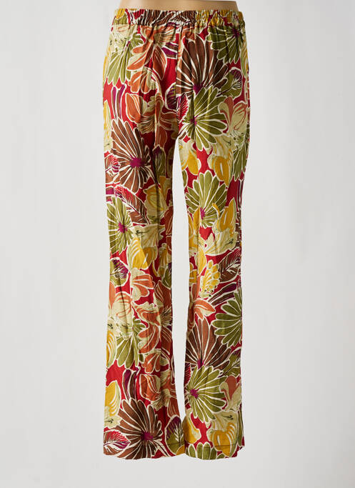 Pantalon droit rouge GEISHA pour femme