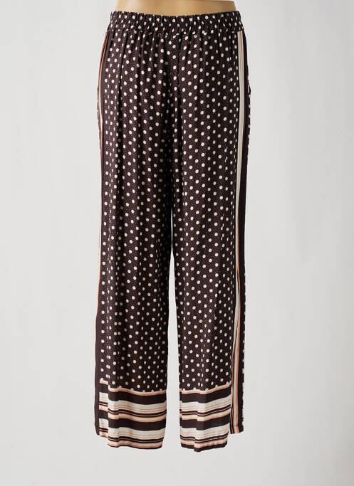 Pantalon large marron BISCOTE pour femme