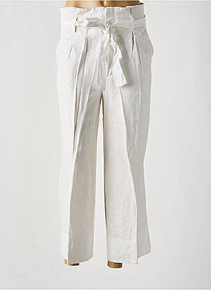 Pantalon 7/8 taille haute taille haute blanc OUI femme