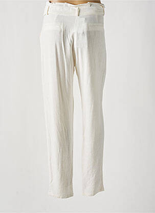 Pantalon droit tissage crêpe taille haute beige LE PETIT BAIGNEUR femme