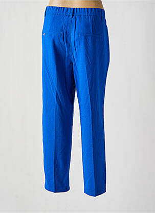 Pantalon chino fermeture zippée sous rabat boutonné taille normale bleu STREET ONE femme