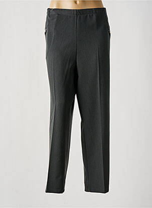 Pantalon droit tissage crêpe taille normale noir ANNE KELLY femme