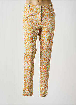 Pantalon chino tissage popeline taille normale jaune LE PETIT BAIGNEUR femme