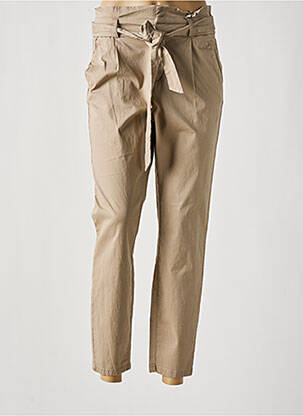Pantalon 7/8 taille haute taille haute marron VERO MODA femme