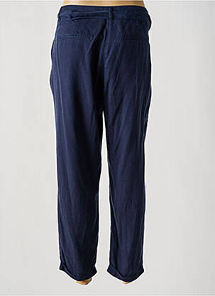 Pantalon 7/8 tissage popeline taille normale bleu C'EST BEAU LA VIE femme