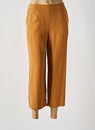 Pantalon 7/8 taille élastique taille normale jaune DIANE LAURY femme
