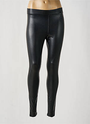 Legging tissage simili-cuir taille haute noir VERO MODA femme