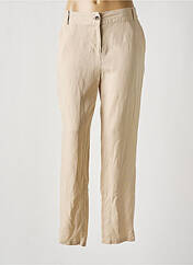 Pantalon droit beige C'EST BEAU LA VIE pour femme seconde vue