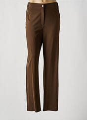 Pantalon droit marron PAUSE CAFE pour femme seconde vue