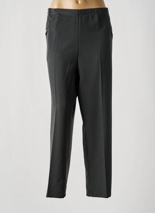 Pantalon droit tissage crêpe taille normale noir ANNE KELLY femme