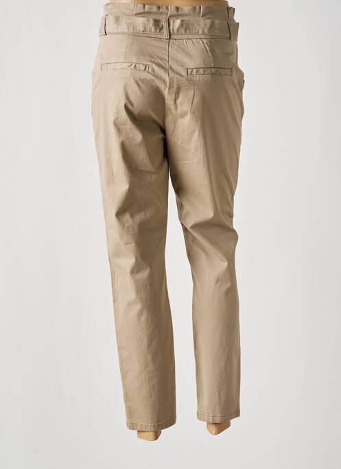 Pantalon 7/8 taille haute taille haute marron VERO MODA femme