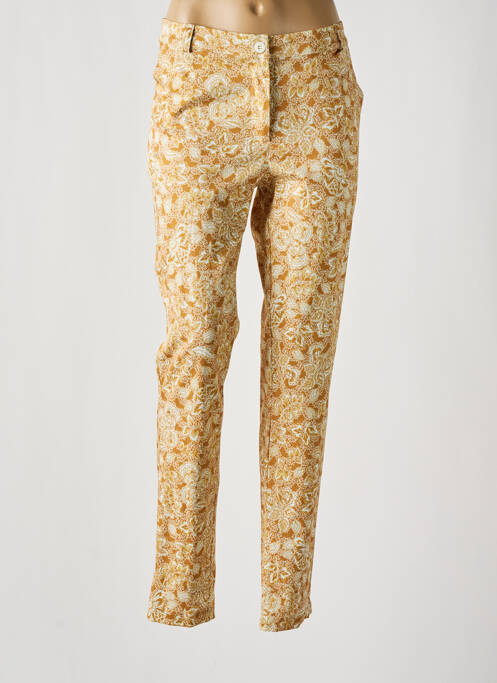 Pantalon chino jaune LE PETIT BAIGNEUR pour femme