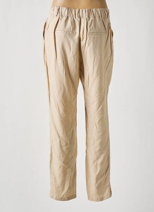 Pantalon droit beige C'EST BEAU LA VIE pour femme