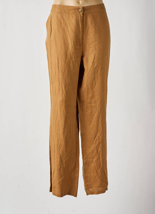 Pantalon droit jaune DIANE LAURY pour femme