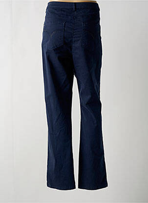 Pantalon slim tissage popeline taille normale bleu DIANE LAURY femme