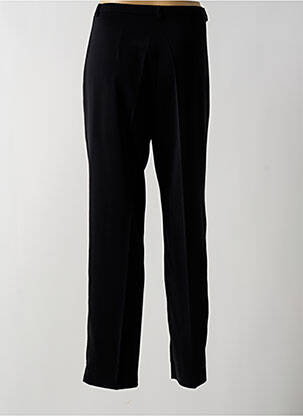 Pantalon droit taille à pinces taille haute noir MODISSIMO femme