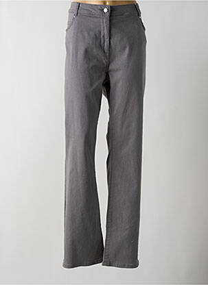 Pantalon droit stretch taille normale gris DIANE LAURY femme