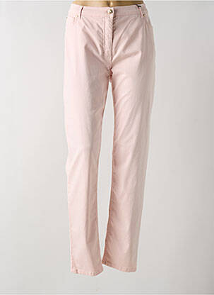 Pantalon slim tissage popeline taille normale rose BETTY BARCLAY femme