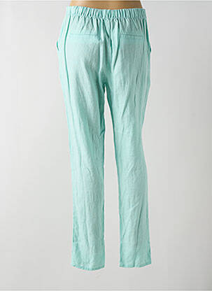 Pantalon droit taille élastique taille normale bleu C'EST BEAU LA VIE femme