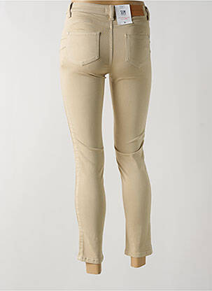 Pantalon 7/8 stretch taille normale beige C'EST BEAU LA VIE femme