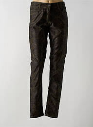 Pantalon slim tissage popeline taille normale vert BRANDTEX femme