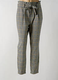 Pantalon slim poches taille haute jaune VERO MODA femme