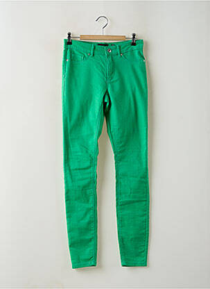 Jeans coupe slim stretch taille haute vert VERO MODA femme