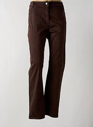 Pantalon slim marron DIANE LAURY pour femme