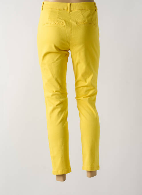 Pantalon chino jaune VERO MODA pour femme