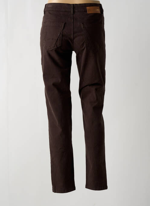 Pantalon slim marron LOLA ESPELETA pour femme