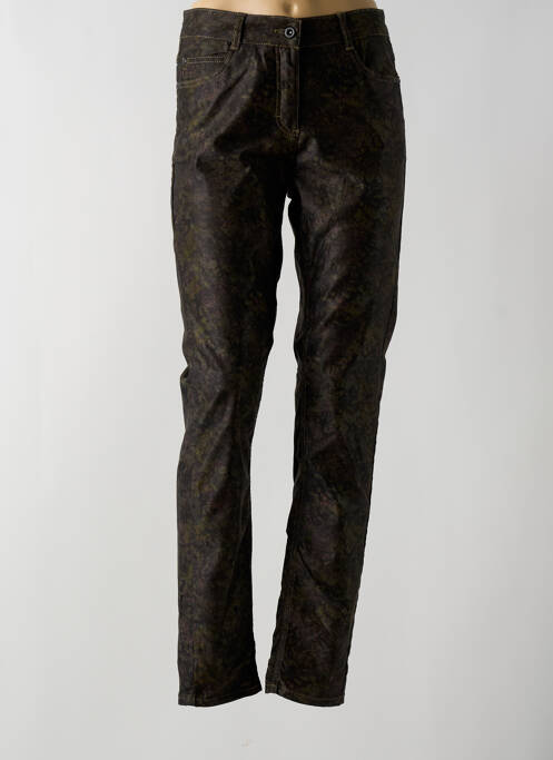 Pantalon slim vert BRANDTEX pour femme