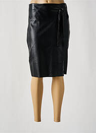 Jupe mi-longue taille à pinces noir GEISHA femme