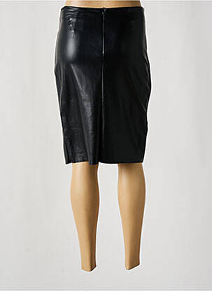 Jupe mi-longue taille à pinces noir GEISHA femme
