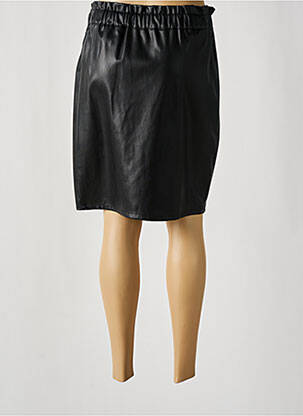 Jupe mi-longue taille haute noir EMI-JO femme