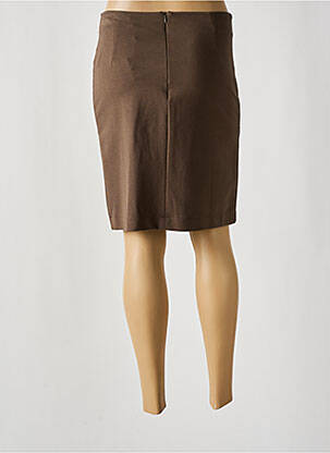 Jupe mi-longue coupe droite vert MALOKA femme