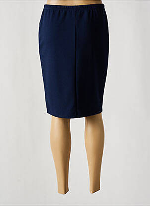 Jupe mi-longue stretch bleu TELMAIL femme