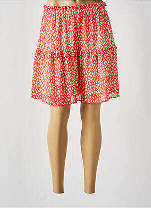 Jupe courte coupe évasée orange VERO MODA femme