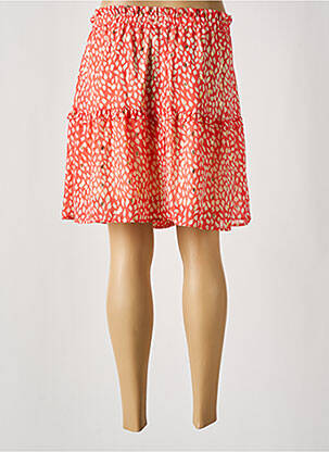 Jupe courte coupe évasée orange VERO MODA femme