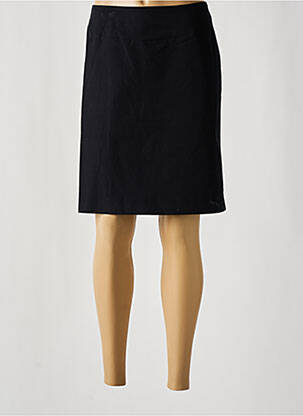 Jupe mi-longue taille à pinces noir QUIET femme