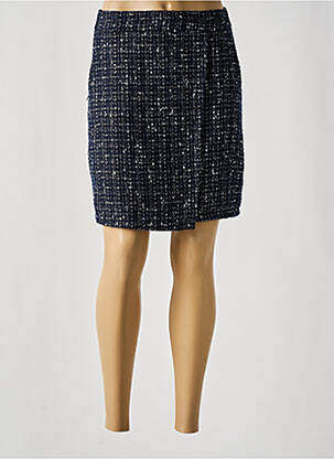 Jupe courte tissage tweed bleu STREET ONE femme