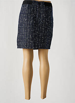 Jupe courte tissage tweed bleu STREET ONE femme