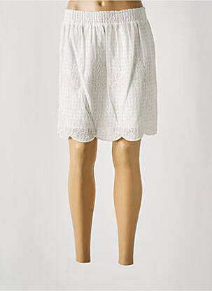 Jupe courte coupe évasée blanc SCHOOL RAG femme