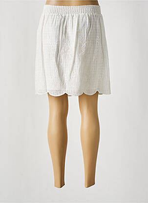 Jupe courte coupe évasée blanc SCHOOL RAG femme