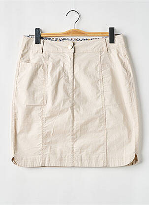 Jupe courte poches beige ÉTYMOLOGIE femme