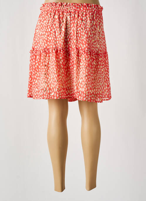 Jupe courte orange VERO MODA femme